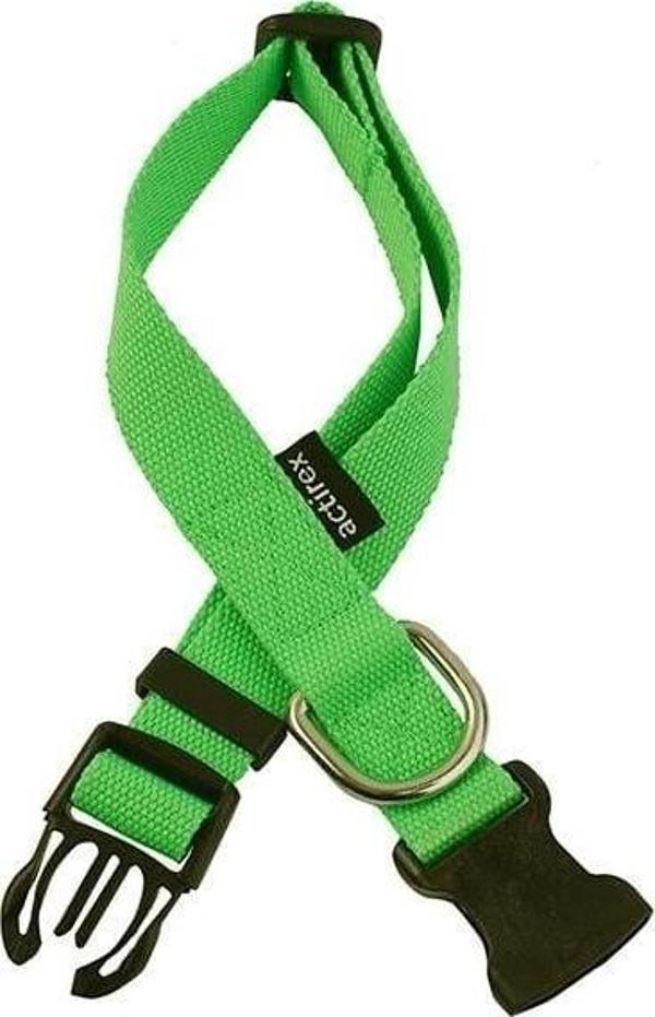 Actirex Neon Ayarlı Köpek Göğüs Tasması Yeşil Small 1.5x35-50 Cm - Image 1