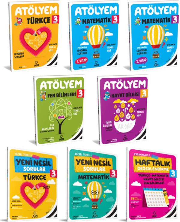 Arı Yayınları 3. Sınıf Atölyem Set (8 Kitap) - An Yayınları - Image 1
