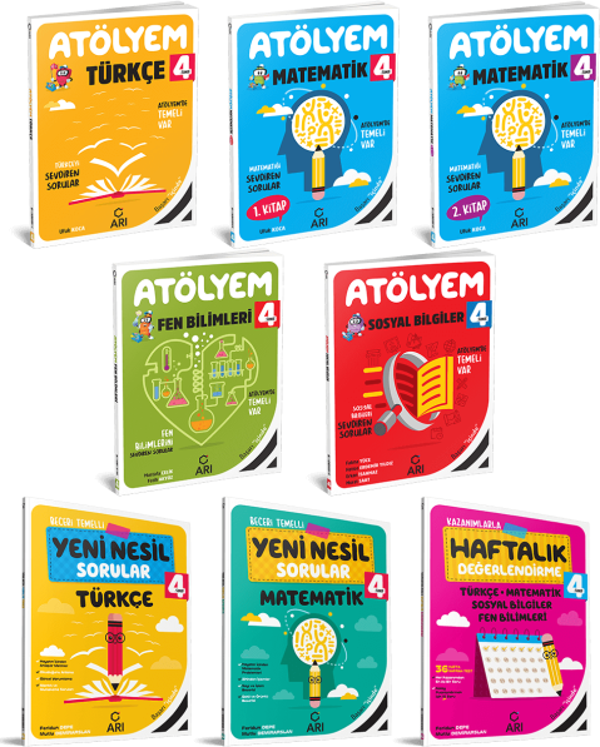Arı Yayınları 4. Sınıf Atölyem Set (8 Kitap) - An Yayınları - Image 1