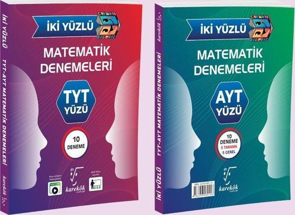İKİ YÜZLÜ TYT AYT MATEMATİK DENEMELERİ - Karekök Eğitim Yayınları - Image 1