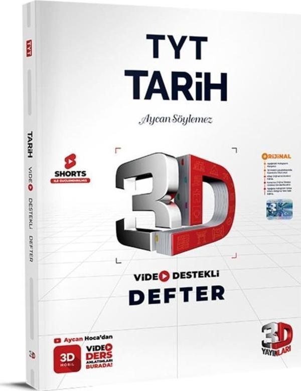 3d Tyt Video Destekli Tarih Defter Vdd - 3D Yayınları - Image 1