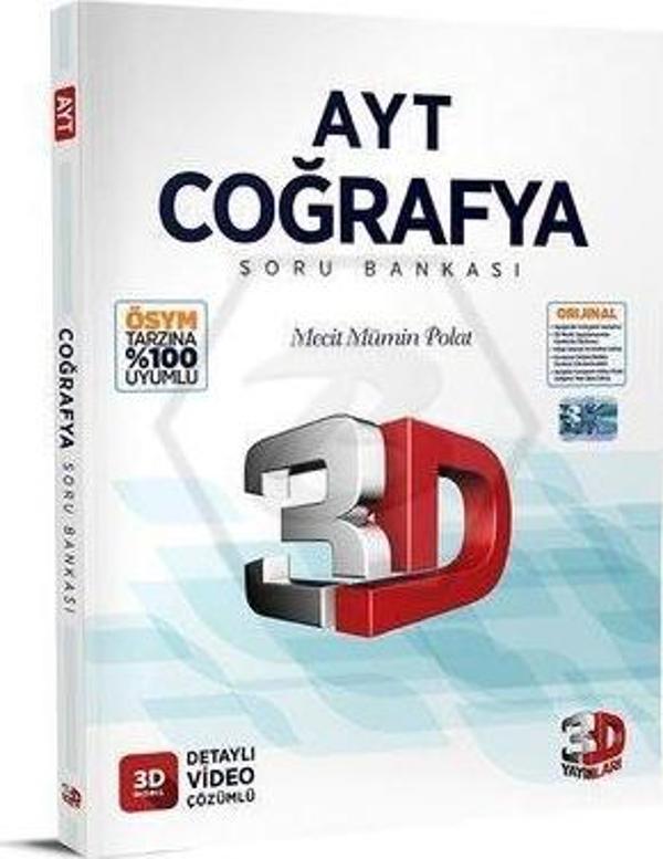 3d Yayınları AYT Coğrafya Soru Bankası - 3D Yayınları - Image 1