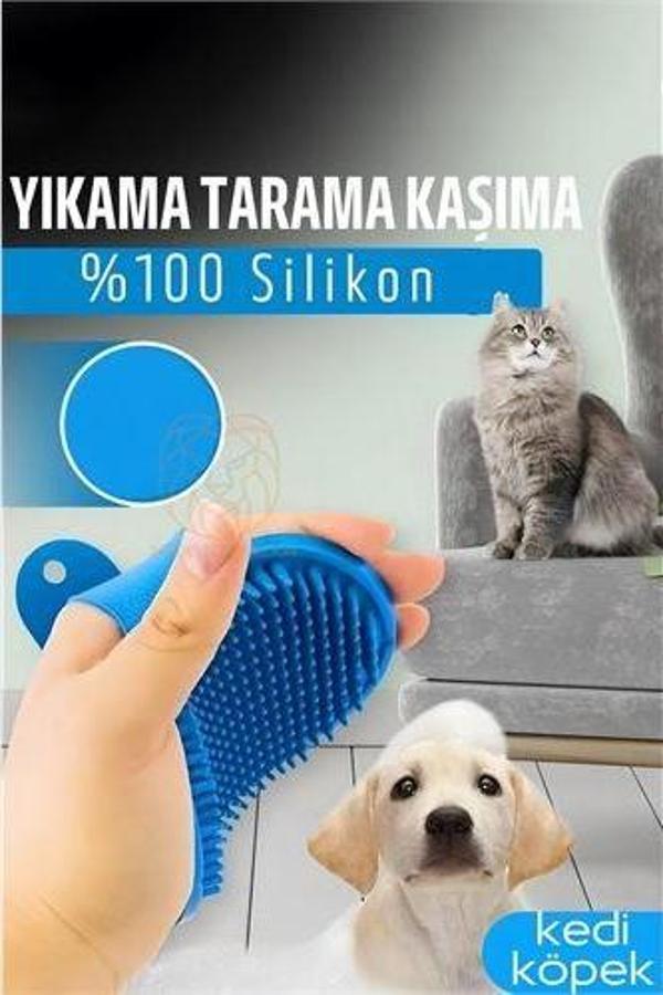 Hayvan Tüy Toplama Yıkama Kaşınma Silikon Fırçası - Image 1