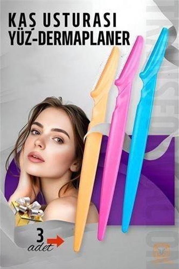 Kaş Şekillendirici Kaş Dermaplaner Yüz Usturası 3 ADET - Image 1