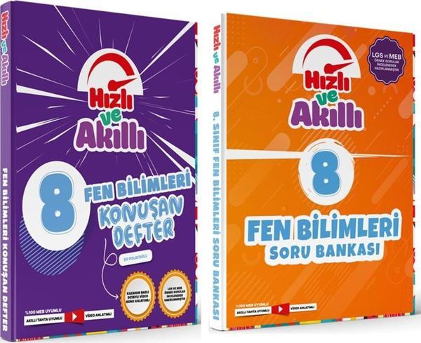 Tammat 8.Sınıf Fen Bilimleri Hızlı ve Akıllı Defter ile Soru Bankası Seti 2 Kitap - Tammat  Yayıncılık - Image 1