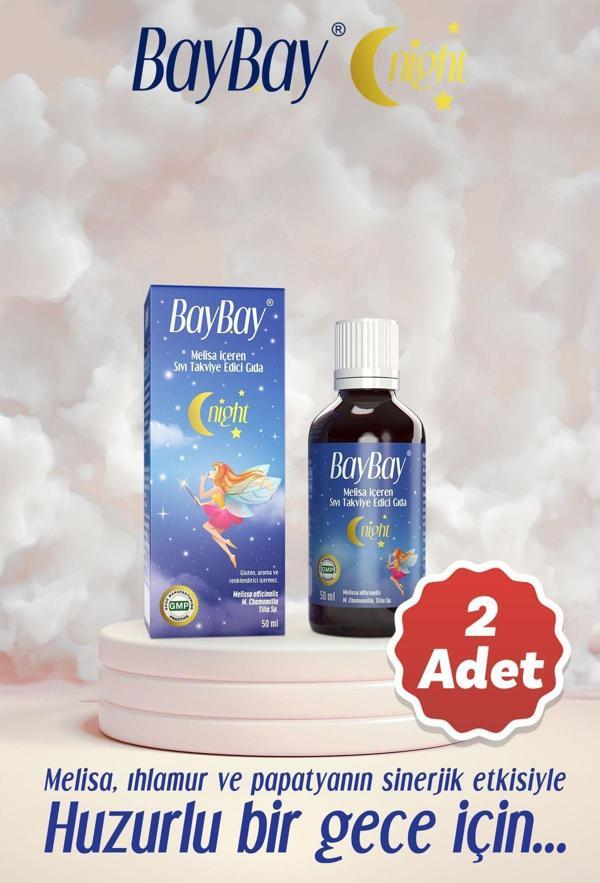 Night Damla 2 Adet - Melisa Içeren Takviye Edici Gıda 50 ml - Image 1