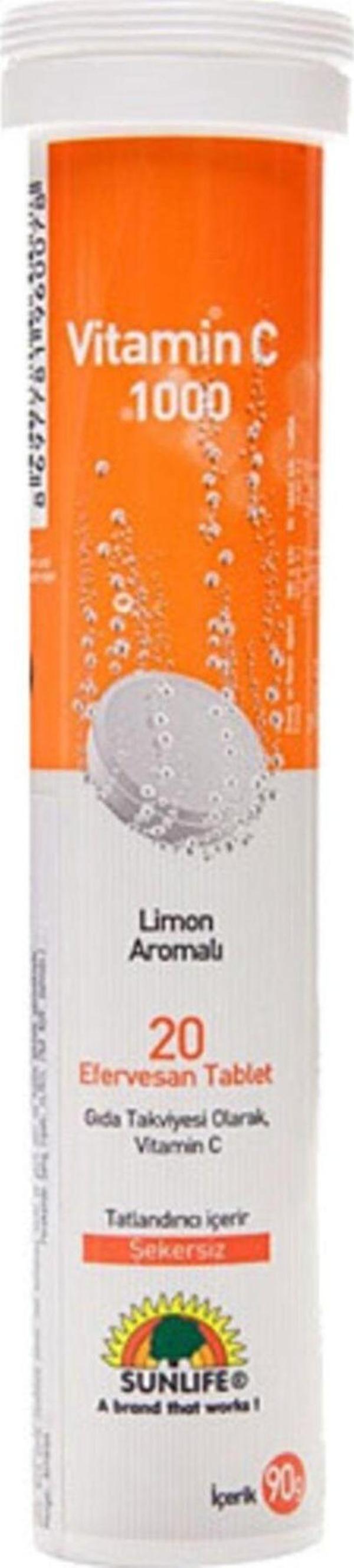 Vitamin C 1000 Mg 20 Tablet - Limon - Image 1