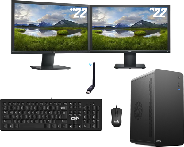 Desktop T701 2X İ7-10700 16GB 512GB SSD 22"+ 22" Masaüstü Bilgisayar - Image 1