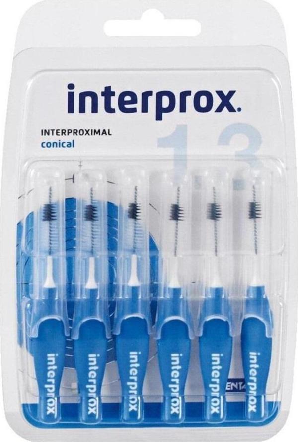 İnterprox Interprox Interproximal Conical 1.3Mm Arayüz Fırçası 6 Adet Mavi - Image 1