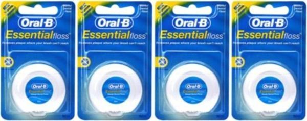 Oral-B Essential Floss Diş Ipi 50 M - Özel Seri Unwaxed X 4 Adet - Image 1