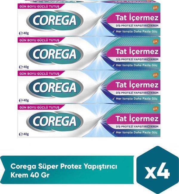 Corega Süper Protez Yapıştırıcı Krem 40 Gr X4 Adet - Image 1