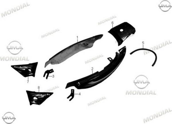 Mondial Mg 150 Superboy Sol Yan Kapak Siyah Orj - Image 1