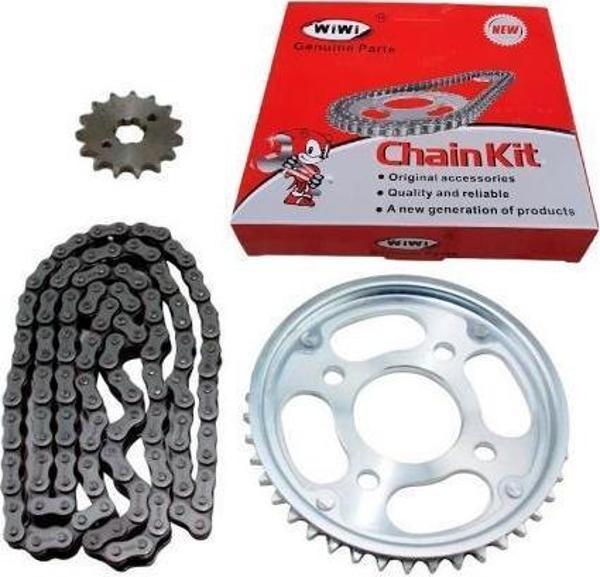 Honda Cbf 150 Ön-Arka Dişli Zincir Set Wiwi 428H 126L 15-42T - Image 1