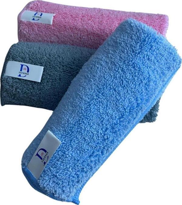Ladorax 3 Adet Mikrofiber Temizlik Bezi 40*40 Yüzey  Temizleme Bezi - Image 1