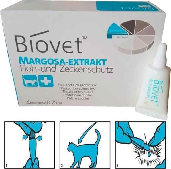 Biovet Kediler İçin Pire Kene Damlası 4 Lü - Image 1