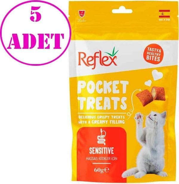 Reflex Pocket Treats Kedi Ödül Maması Sensitive 60 Gr 5 AD - Image 1