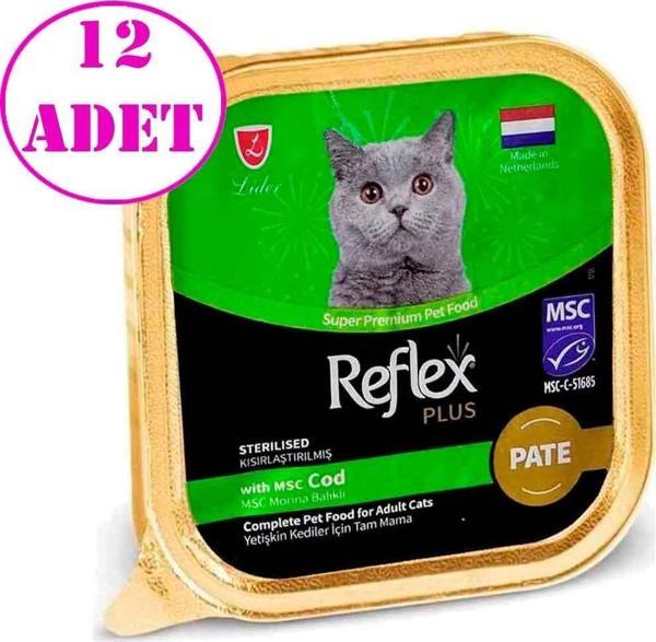 Reflex Plus Pate Balıklı Kısır Kedi Konservesi 85 Gr 12 AD - Image 1