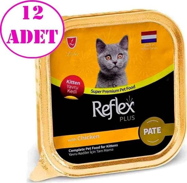 Reflex Plus Pate Tavuklu Yavru Kedi Konservesi 85 Gr 12 AD - Image 1
