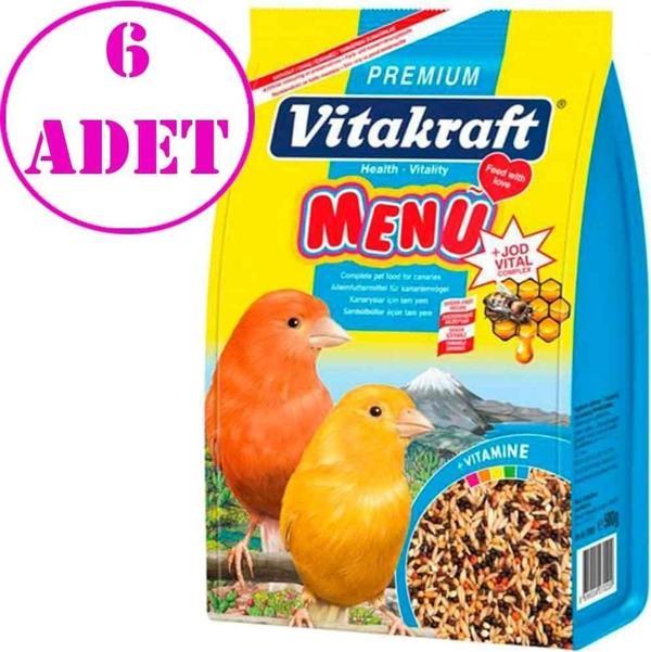 Vitakraft Menü Jod Vital Ballı Kanarya Yemi 500 Gr 6 AD - Image 1