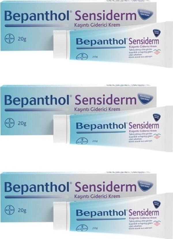 Bepanthol Sensiderm Kaşıntı Giderici Ve Cilt Bariyerini Onarıcı Bakım Kremi 20 Gr X3 Adet - Image 1