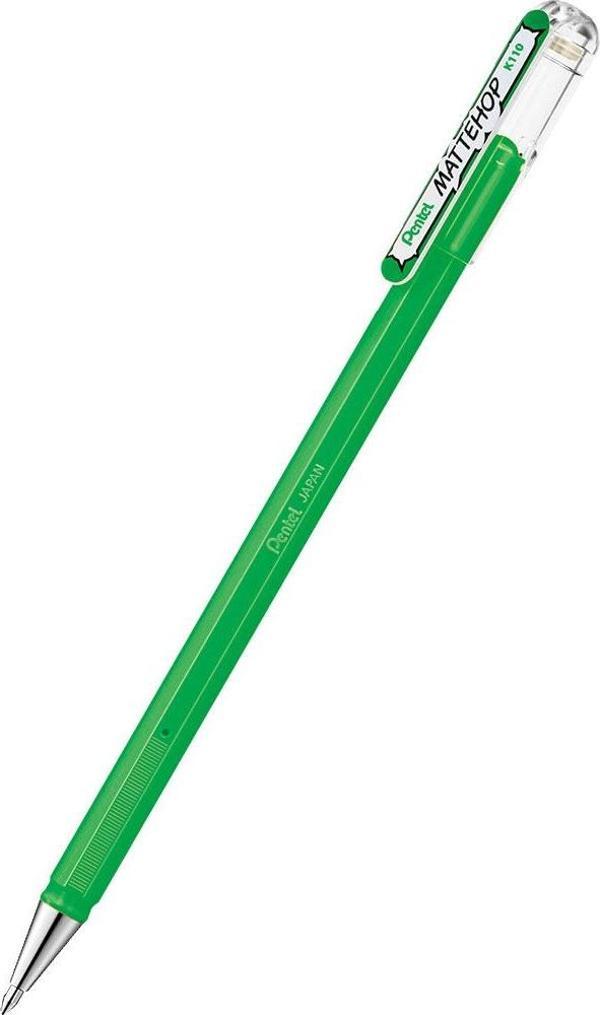 Pentel MatteHop 1.0mm Siyah Kağıda Yazabilen Jel Kalem Yeşil - Image 1
