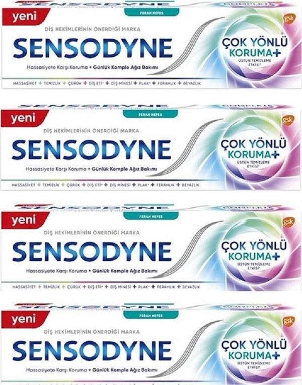 Sensodyne Çok Yönlü Koruma Ferah Nefes Diş Macunu 75Ml 4 Lü Paket - Image 1