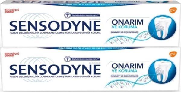 Sensodyne Onarim Ve Koruma Ekstra Ferahlik Diş Macunu 75Ml X 2 Adet - Image 1