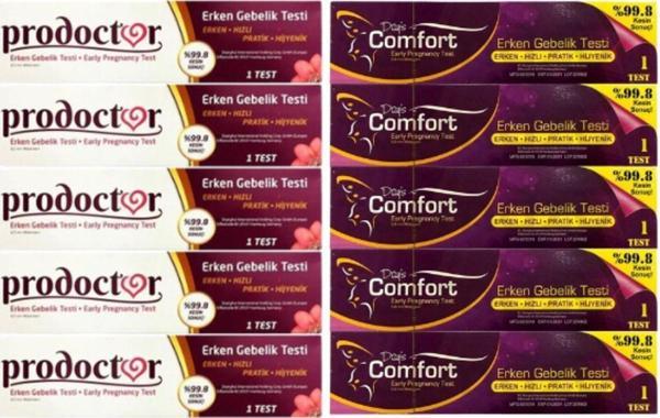 Prodoctor Gebelik Testi 5 Adet + Days Comfort 5 Adet - Image 1