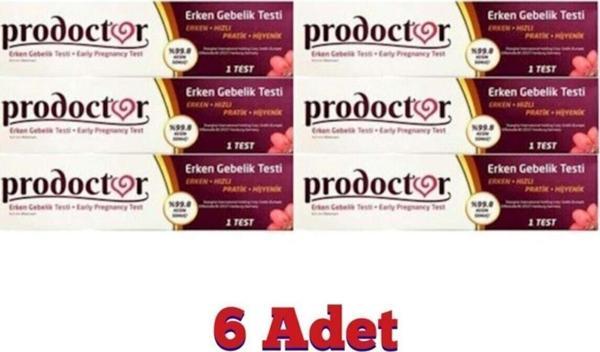 Prodoctor Erken Gebelik Testi 6 Adet - Image 1