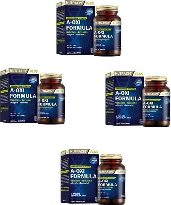 Nutraxin Yetişkinler Için Takviye Edici Gıda A-Oxi Formula 60 Kapsül*4 - Image 1