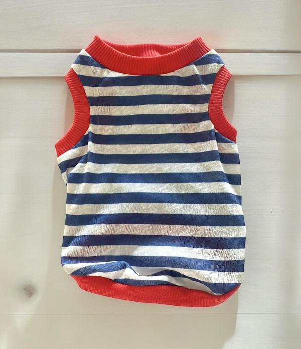 Cat Nautical Summer Atlet Kedi Kıyafeti(Medium / 2 – 2,5 kg )     - Image 1