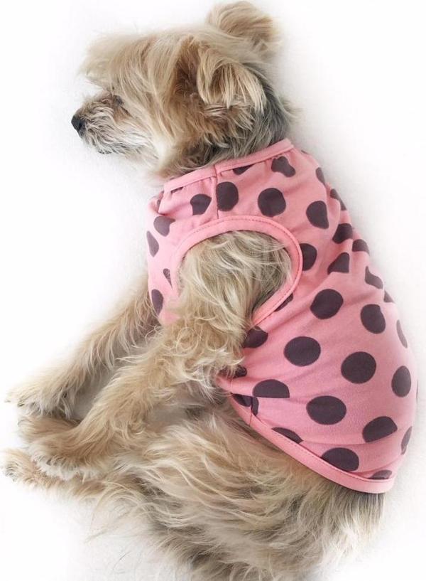 PINK DOTS ATLET  by Kemique Köpek Kıyafeti  Köpek Elbisesi - Image 1