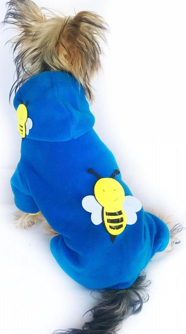 Navy Bee Duo Köpek Tulumu Köpek Kıyafeti - Image 1
