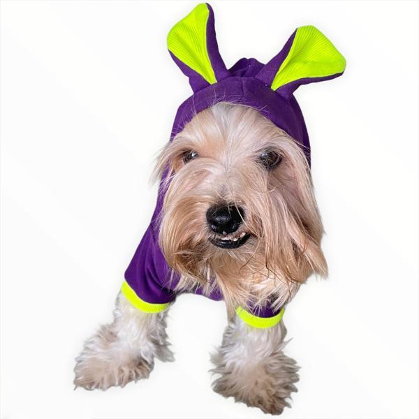 Bunny Pom Kulaklı Köpek Tulumu Kıyafeti - Image 1