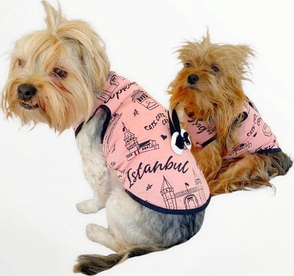 Pink İstanbul Atlet Köpek Kıyafeti  Köpek Elbisesi - Image 1