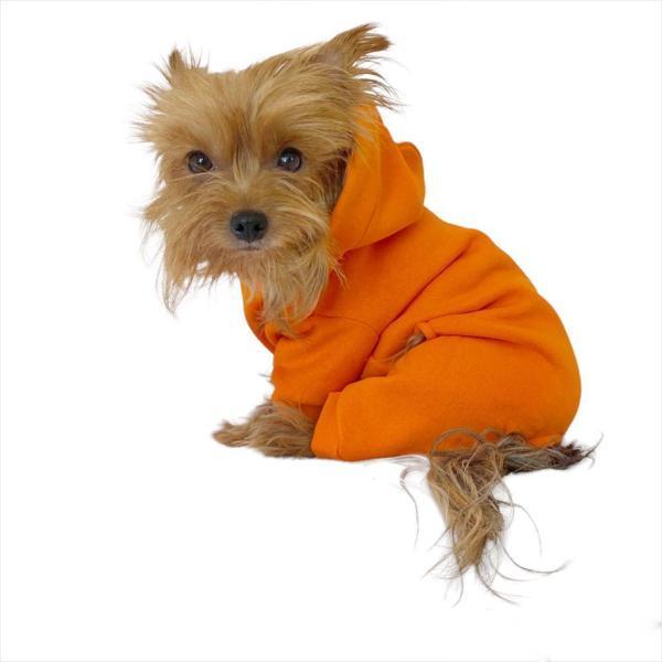 Pro Orange Polar Kapşonlu Köpek Tulumu Kıyafeti - Image 1