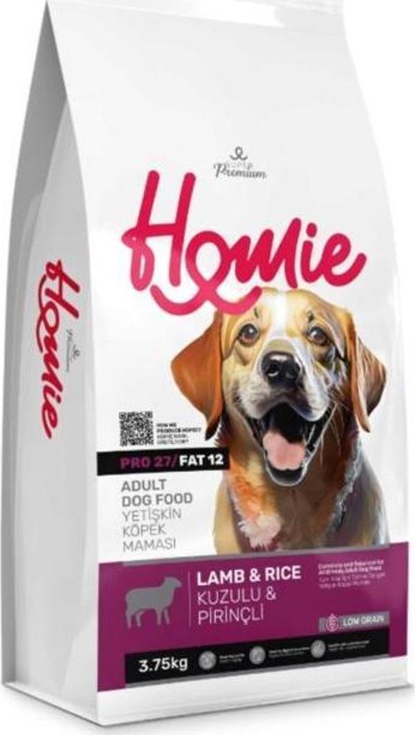 Homie Düşük Tahıllı Kuzulu ve Pirinçli Köpek Maması 3,75 Kg - Image 1