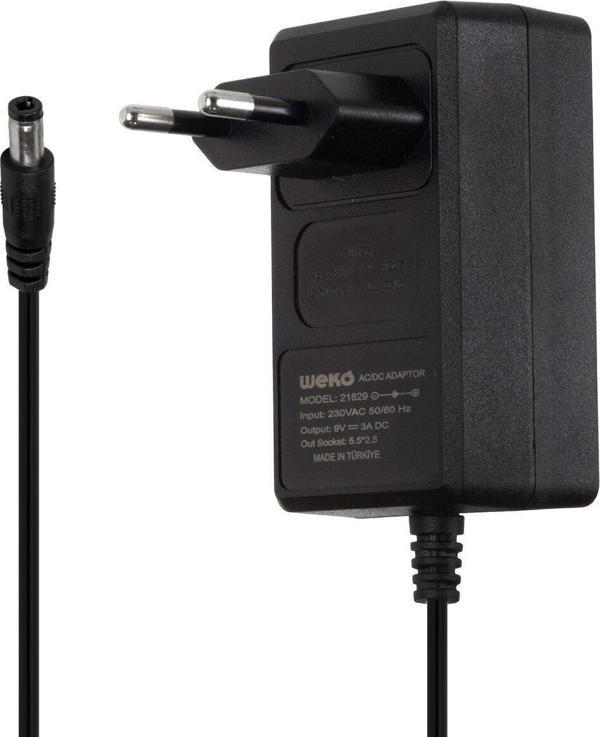 9Volt 3Amper Adaptör 5.5x2.5mm Jak Fişli - Image 1