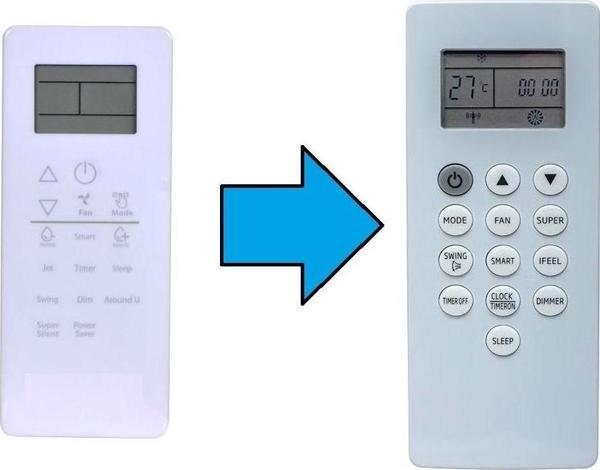 Hotpoint DG11P1-04 Ile Uyumlu Klima Kumandası-Resimde Sağdaki Gönderilir - Image 1