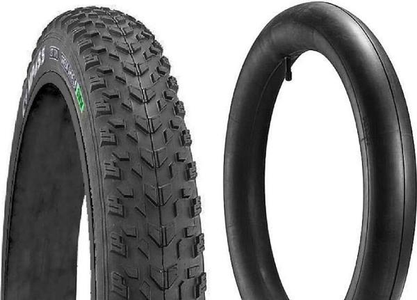 Compass 20x4.00 3mm Zırhlı 1 İç+1 Dış Fat Bike Lastik Seti - Image 1
