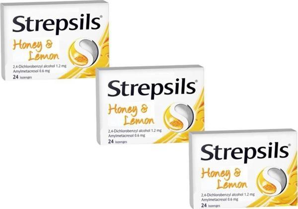 Strepsils Limon & Bal Aromalı Pastil (3 Adet) - Image 1