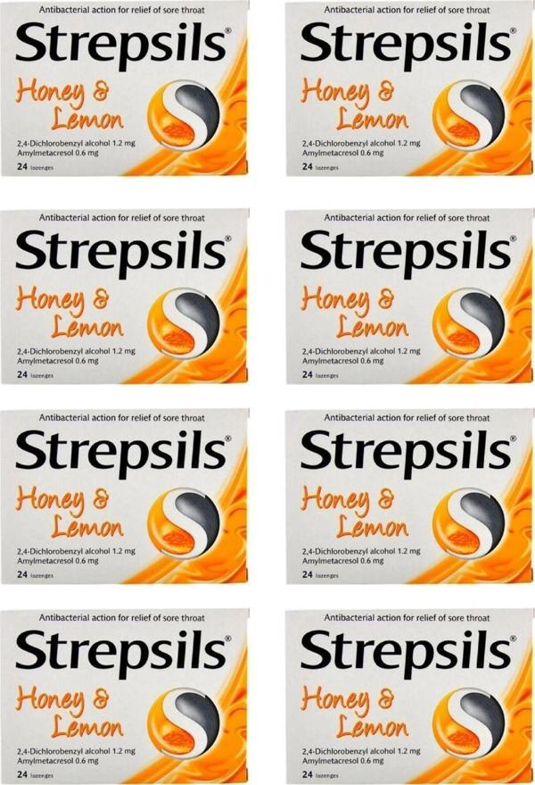 Strepsils Honey & Lemon 24 Pastil | Bal Ve Limon Aromalı X8 - Image 1