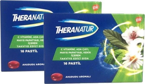 Theranatur Ahududu Aromalı 16 Pastil 2 Adet - Image 1
