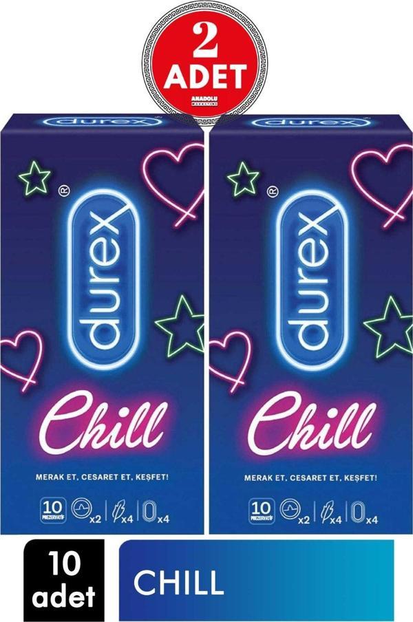 Durex Chill 10'Lu Prezervatif 2 Adet - Image 1