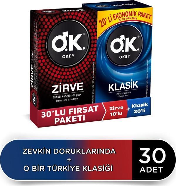 Okey Klasik 20'Li Zirve 10'Lu Prezervatif - Image 1