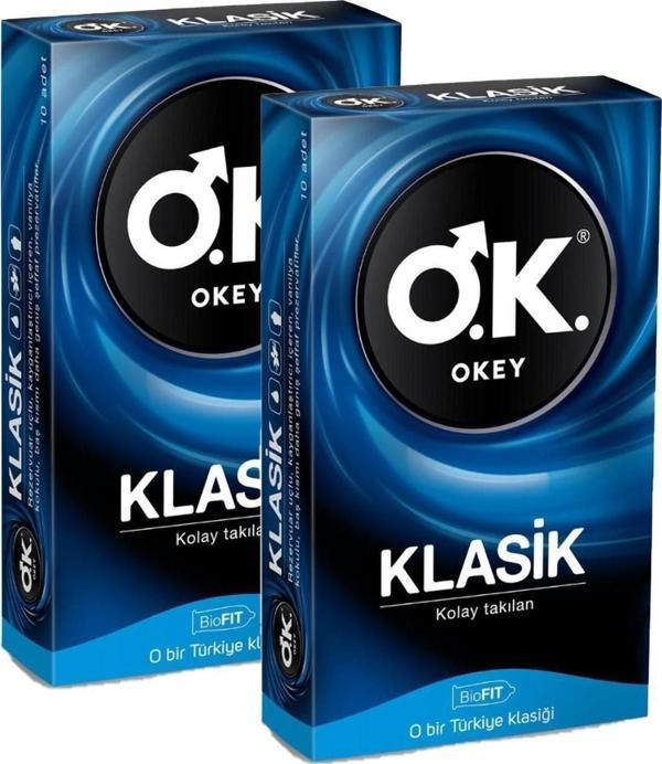 Okey Klasik Prezervatif 10 Lu X 2 Adet - Image 1