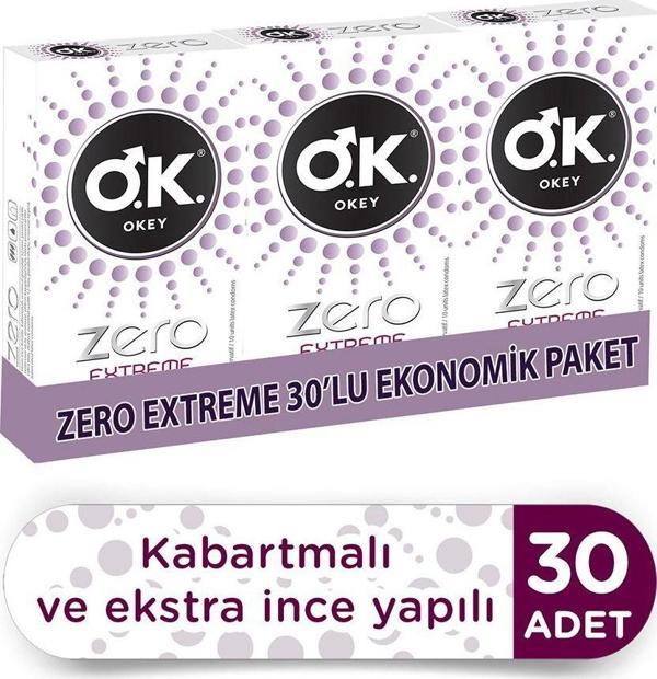 Okey Zero Extreme 30'Lu Prezervatif - Image 1