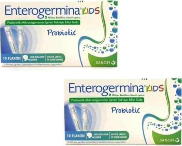Enterogermina Kids 5 Ml X 10 Flakon-2 Adet Skt:01/2022 - Image 1