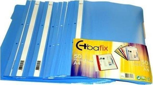 Bafix Telli Dosya Plastik XL Mavi A4 - Image 1