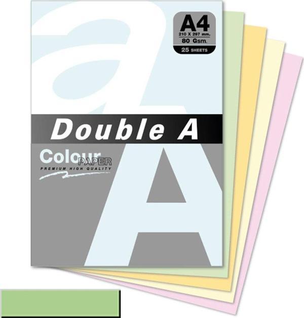 Double A Renkli Kağıt 25 Lİ A4 80 GR Pastel Eski Gül Rengi - Image 1